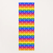 Rainbow-Muster Yogamatte (Vorderseite)