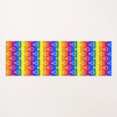 Rainbow-Muster Yogamatte (Vorderseite (Horizontal))