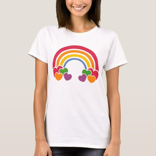 Rainbow 'n Hearts T - Shirt (Vorderseite)