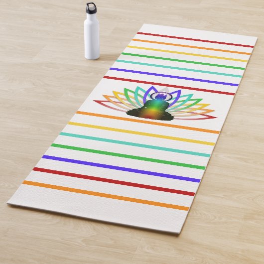Rainbow Namaste Yogamatte (Beispiel)
