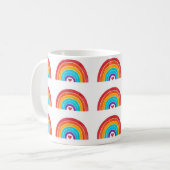 Rainbow - Name hinzufügen Kaffeetasse (Vorderseite Links)