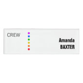 Rainbow Name Tag Namenschild (Vorderseite)