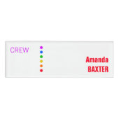 Rainbow Name Tag Namenschild (Vorderseite)