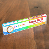 Rainbow Name Tag Namensplakette (Seite)