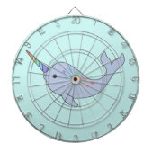 Rainbow Narwhal Dartboard Dartscheibe (vorne)