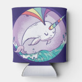 Rainbow Narwhal Dosenkühler (Rückseite)