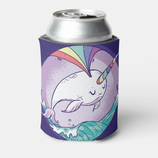 Rainbow Narwhal Dosenkühler (Kanne Rückseite)