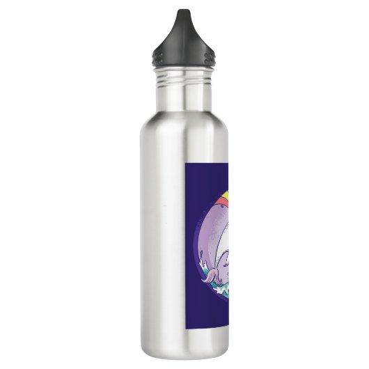 Rainbow Narwhal Edelstahlflasche (Links)