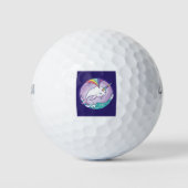 Rainbow Narwhal Golfball (Vorderseite)