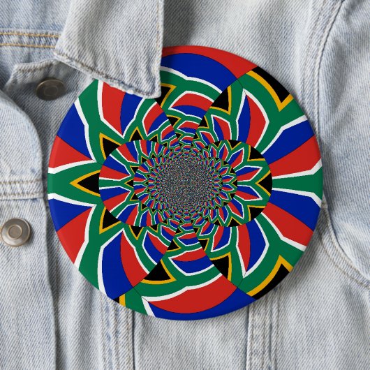 Rainbow Nation: Vibranding South Africa Art Print Button (Beispiel)