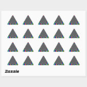 Rainbow Nation: Vibranding South Africa Art Print Dreieckiger Aufkleber (Blatt)