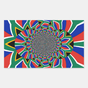 Rainbow Nation: Vibranding South Africa Art Print Rechteckiger Aufkleber