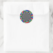 Rainbow Nation: Vibranding South Africa Art Print Runder Aufkleber (Tasche)