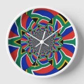 Rainbow Nation: Vibranding South Africa Art Print Wanduhr (Vorderseite)