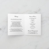 Rainbow Nature Butterflies Begräbnisprogramm | FOT Karte (Innenseite)