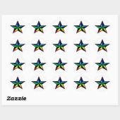 Rainbow Nautic Star Sticker (Blatt)