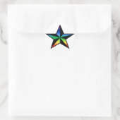 Rainbow Nautic Star Sticker (Tasche)