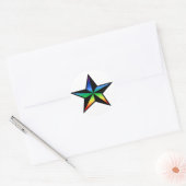 Rainbow Nautic Star Sticker (Umschlag)