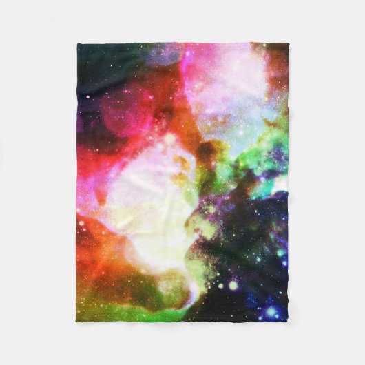 Rainbow Nebula Galaxy Fleecedecke (Vorderseite)