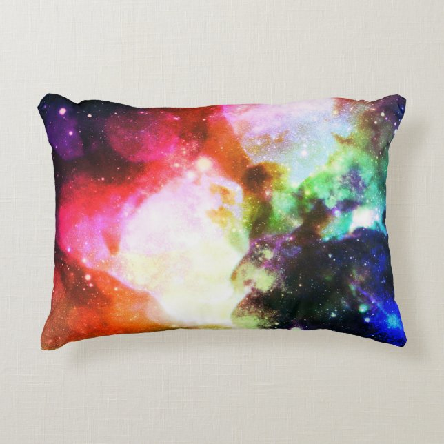 Rainbow Nebula Galaxy Kissen (Vorderseite)