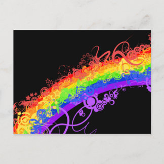 Rainbow Nebula Vector Rainbow Postkarte