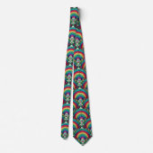 Rainbow Necktie | Colorful Statement Tie Krawatte (Rückseite)
