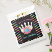 Rainbow Neon Bowling Birthday Party Danke Geschenktütchen (Versiegelt)