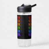 Rainbow NEW YORK Custom Monogramm Trinkflasche (Links)