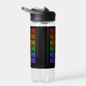 Rainbow NEW YORK Custom Monogramm Trinkflasche (Rechts)