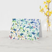 Rainbow New Zealand Pattern Karte (Gelbe Blume)