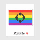 Rainbow Niche Pride Flag Aufkleber (Blatt)