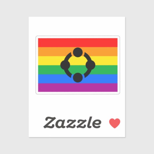Rainbow Niche Pride Flag Aufkleber (Blatt)