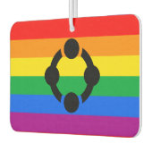 Rainbow Niche Pride Flag Autolufterfrischer (Links)