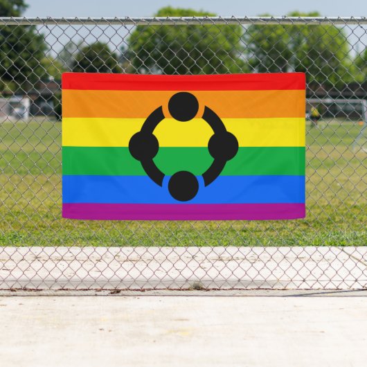 Rainbow Niche Pride Flag Banner (Insitu)