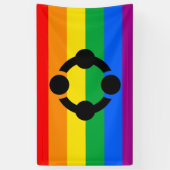 Rainbow Niche Pride Flag Banner (Vertikal)
