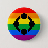 Rainbow Niche Pride Flag Button (Vorderseite)