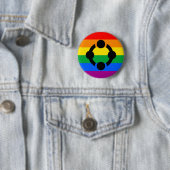 Rainbow Niche Pride Flag Button (Beispiel)
