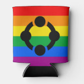 Rainbow Niche Pride Flag Dosenkühler (Vorderseite)