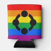 Rainbow Niche Pride Flag Dosenkühler (Rückseite)