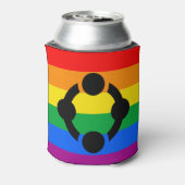 Rainbow Niche Pride Flag Dosenkühler (Kanne Rückseite)