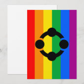 Rainbow Niche Pride Flag Feiertagskarte (Vorne/Hinten)