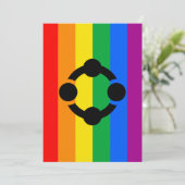 Rainbow Niche Pride Flag Feiertagskarte (Stehend Vorderseite)