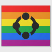 Rainbow Niche Pride Flag Geschenkpapier (Flach)