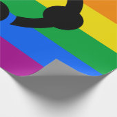 Rainbow Niche Pride Flag Geschenkpapier (Ecke)