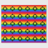 Rainbow Niche Pride Flag Geschenkpapier (Flach)