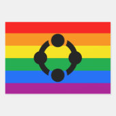 Rainbow Niche Pride Flag Geschenkpapier Set (Vorderseite 3)