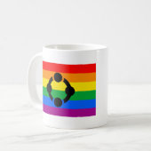 Rainbow Niche Pride Flag Kaffeetasse (Vorderseite Links)
