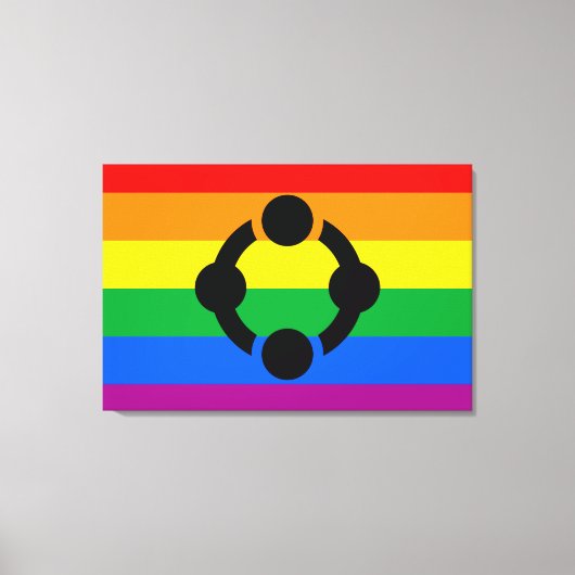 Rainbow Niche Pride Flag Leinwanddruck (Vorderseite)