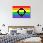 Rainbow Niche Pride Flag Leinwanddruck (Insitu (Schlafzimmer))