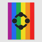 Rainbow Niche Pride Flag Magneteinladung (Vorderseite)